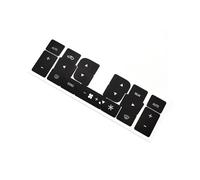 VAAKLM Autocollant de Bouton multimédia Compatible avec Quattroporte pour M139 2003, 2004, 2005, 2006, 2007, 2008, 2009, 2010, 2011, 2012 La Autocollants Intérieurs Et Autocollants De Réparation