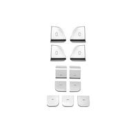 VAAKLM Autocollant de Bouton multimédia Compatible avec Tesla pour Model-3 pour Highland 2024, Autocollant pour Interrupteur De Fenêtre Couvercle De Bouton D'ouverture De Poignée De Porte