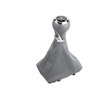 VAAKLM Couvercle Pommeau Compatible Avec A4 2007-2015 Housse De Protection En Cuir PU Soufflet De Levier De Vitesse Pommeau Manuel À 6 Vitesses