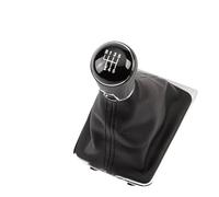 VAAKLM Couvercle Pommeau Compatible Avec VW Pour Passat B7 365 362 Pour CC 358 Noir Pommeau De Levier De Vitesse 6 Vitesses Avec Soufflet