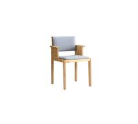 Vaarnii 016 Chaise de Salle à Manger Maasto avec Accoudoirs et Siège/dossier Rembourrés Naturel/Carré 0134