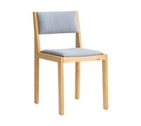 Vaarnii Chaise 016 Maasto Dining Chair Pin en huile-cire mat. face avant habillée gris