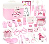 VABCALA Jeux médicaux,Jouets de Dentiste pour Enfants, Maison de Jeu pour Lapin Dentiste, Jeu de rôle sur Le Cas d'un médecin pour Les Enfants à partir de 3 Ans.