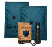 Vac-U-Shield 2 Sacs Sous Vide + Vac-U-Pump, Outdoor Voyage, Bleu 56x40 cm