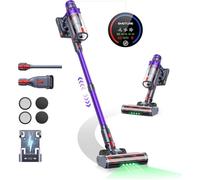 Vac02 Aspirateur Balai Sans Fil 550W 45Kpa/60min Puissant,Rechargeable pour Tapis,Poils d'Animaux,Sols Durs et Voiture