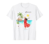 Vacances à la Plage aux Maldives, Paradis Tropical, été T-Shirt