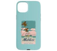 Vacances à la Plage dans Un Paradis Tropical Vintage aux Maldives Coque pour iPhone 15 Plus