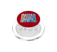 Vacances à la Plage Tropicale à Hawaï, île rétro PopSockets PopGrip pour MagSafe