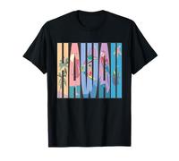Vacances à la Plage Tropicale à Hawaï, île rétro T-Shirt