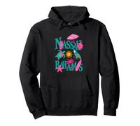 Vacances à la Plage Tropicale à Nassau, aux Bahamas, Design insulaire rétro Sweat à Capuche