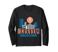 Vacances de Bruxelles Drapeau Belgique Manche Longue