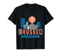 Vacances de Bruxelles Drapeau Belgique T-Shirt
