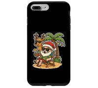Vacances de Noël Tropicales sur la Plage Père Noël Coque pour iPhone 7 Plus/8 Plus