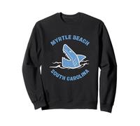 Vacances de Surf à Myrtle Beach, Caroline du Sud, Vintage Shark Sweatshirt