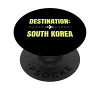 Vacances de Voyage dans Le Monde en Corée du Sud PopSockets PopGrip Adhésif