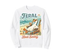 Vacances d'été drôles avec des Animaux Sauvages mais salés à Goose Beach Sweatshirt