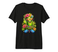 Vacances d'été drôles avec des Fleurs hawaïennes au cornichon Tropical T-Shirt Haut de Gamme