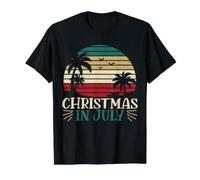 Vacances d'été drôles de Noël en Juillet - Escapade Tropicale T-Shirt Graphique avec Valeur