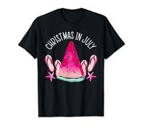 Vacances d'été drôles de Noël en Juillet - Escapade Tropicale T-Shirt Graphique avec Valeur