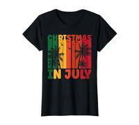 Vacances d'été drôles de Noël en Juillet - Escapade Tropicale T-Shirt Graphique avec Valeur
