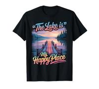 Vacances d'été graphiques The Lake Is My Happy Place T-Shirt