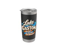 Vacances en eau douce sur le lac Gaston Lake Life Gobelet isotherme en acier inoxydable double paroi