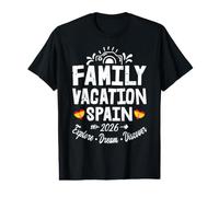 Vacances en Famille Espagne 2026 Équipe de Voyages T-Shirt Graphique avec Valeur