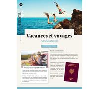 Vacances Et Voyages - Sans Danger
