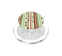 Vacances géométriques abstraites Modernes du Milieu du siècle Rouge et Vert PopSockets PopGrip pour MagSafe