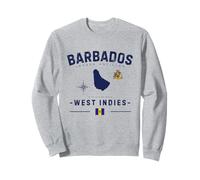 Vacances GPS Barbade Antilles Caraïbes Île Tropicale Sweatshirt