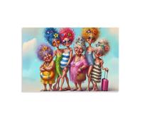 Vacances pour Femmes âgéesPuzzle 1000 Pièces pour Adultes |Jeu de Concentration | Activité Relaxante | Matériaux Recyclés | sans Écran 26x38cm