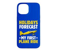 Vacances Prévisions Mon Premier Voyage en Avion pour la première Fois en vol Coque pour iPhone 15