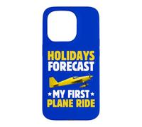 Vacances Prévisions Mon Premier Voyage en Avion pour la première Fois en vol Coque pour iPhone 15 Pro