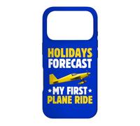 Vacances Prévisions Mon Premier Voyage en Avion pour la première Fois en vol Coque pour iPhone 17 Pro