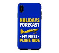 Vacances Prévisions Mon Premier Voyage en Avion pour la première Fois en vol Coque pour iPhone XS Max