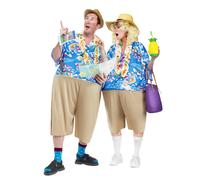 Fun World – Costume pour adulte Touriste Kitsch, imprimé Aloha, multicolore, unisexe