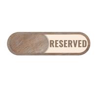 Vacant Bathroom Sign | Do Not Disturb Sliding Reserved Available Unavailable Busy Private Indicator Wooden Decor For Meeting, Event, Working