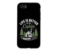 Vacation Camping Nature Life is Better At The Cabin Coque pour iPhone SE (2020) / 7/8