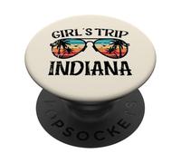 Vacation Girls Trip Indiana Lunettes de Soleil rétro été Femmes PopSockets PopGrip Adhésif