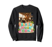 Vacation Mode on Golden Retriever Avion Voyage Sweatshirt