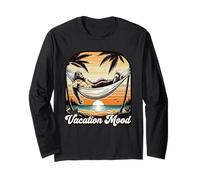 Vacation Mood Hamac Bigfoot Coucher de Soleil Tropical Beach Cryptid Manche Longue