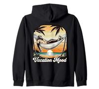Vacation Mood Hamac Bigfoot Coucher de Soleil Tropical Beach Cryptid Sweat à Capuche