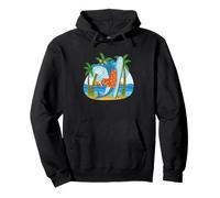 Vacation Shark Beach Planche de Surf Ocean Animal Summer Humour Sweat à Capuche
