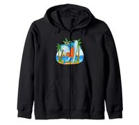 Vacation Shark Beach Planche de Surf Ocean Animal Summer Humour Sweat à Capuche