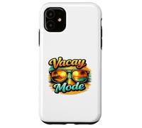 Vacay Mode Beach Sunset Sunglasses Tropical Graphic Vibes Coque pour iPhone 11