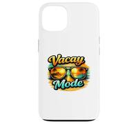 Vacay Mode Beach Sunset Sunglasses Tropical Graphic Vibes Coque pour iPhone 13