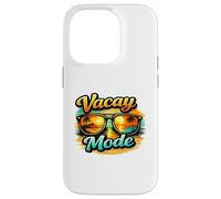 Vacay Mode Beach Sunset Sunglasses Tropical Graphic Vibes Coque pour iPhone 14 Pro