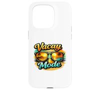 Vacay Mode Beach Sunset Sunglasses Tropical Graphic Vibes Coque pour iPhone 15 Pro