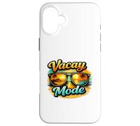 Vacay Mode Beach Sunset Sunglasses Tropical Graphic Vibes Coque pour iPhone 16 Plus