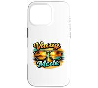 Vacay Mode Beach Sunset Sunglasses Tropical Graphic Vibes Coque pour iPhone 16 Pro